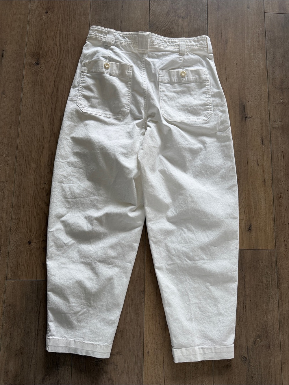 NEW Banana Republic Women's The Barrel Pant Size 6 Cream White - Picture 14 of 15